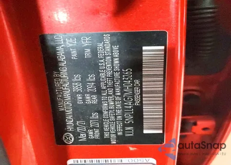 2021 Hyundai Elantra Se z USA, uszkodzony, nr VIN 5NPLL4AG7MH043265